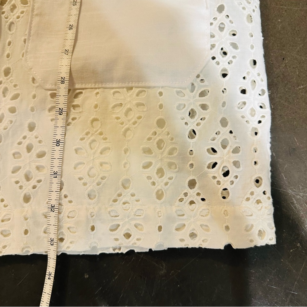 NWT Veronica Beard Rafaela White Eyelet Lace Mini Dress - Size 4 - Picture 13 of 14